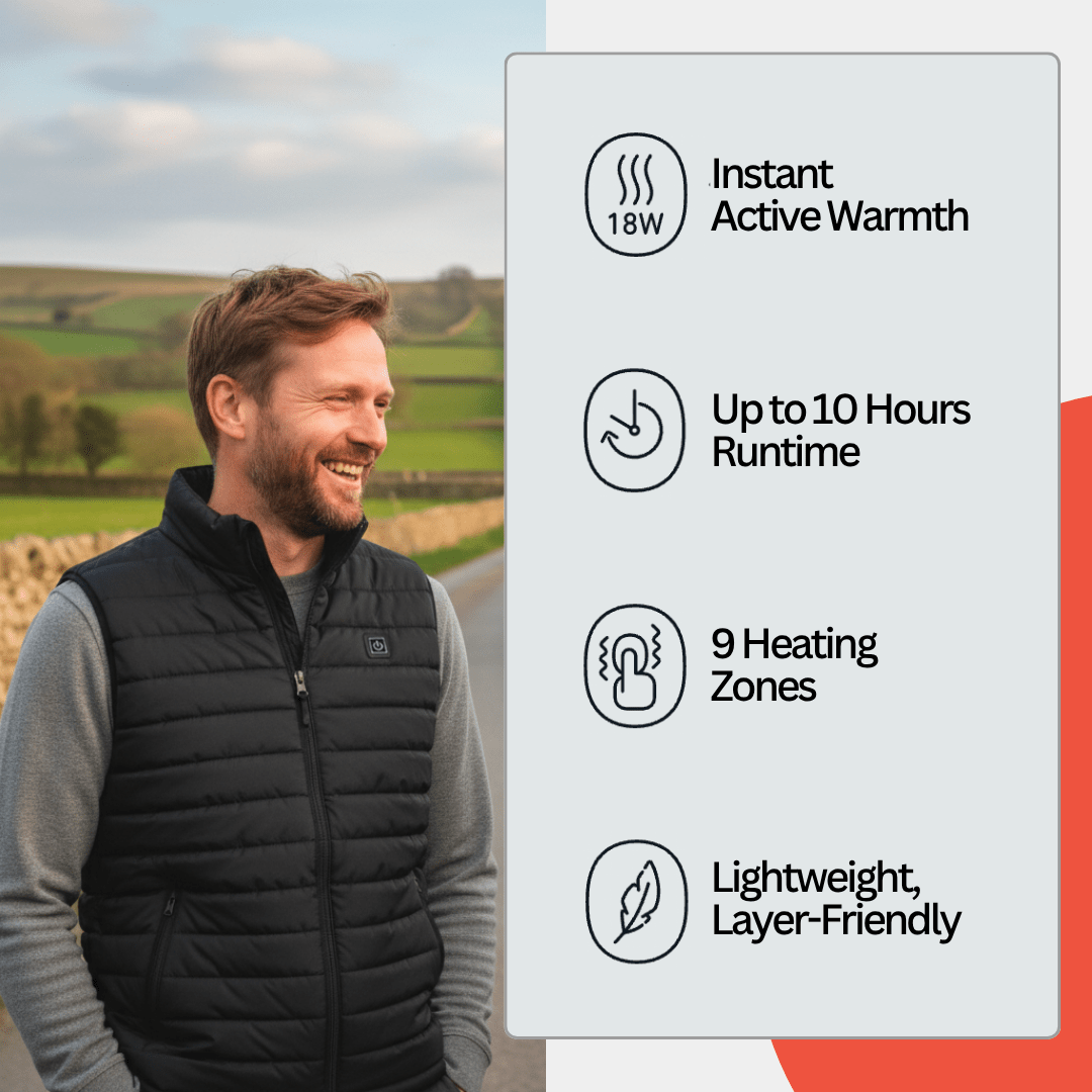 Heated Gilet Pro | Men - Aether Angels